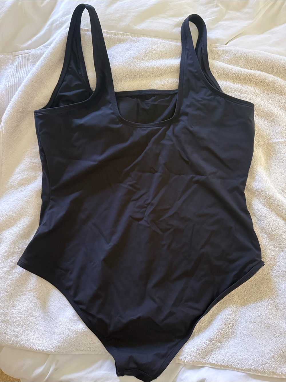 Spanx Spanxsculpt Black One-Piece Squareneck Swimsuit - Women Swim